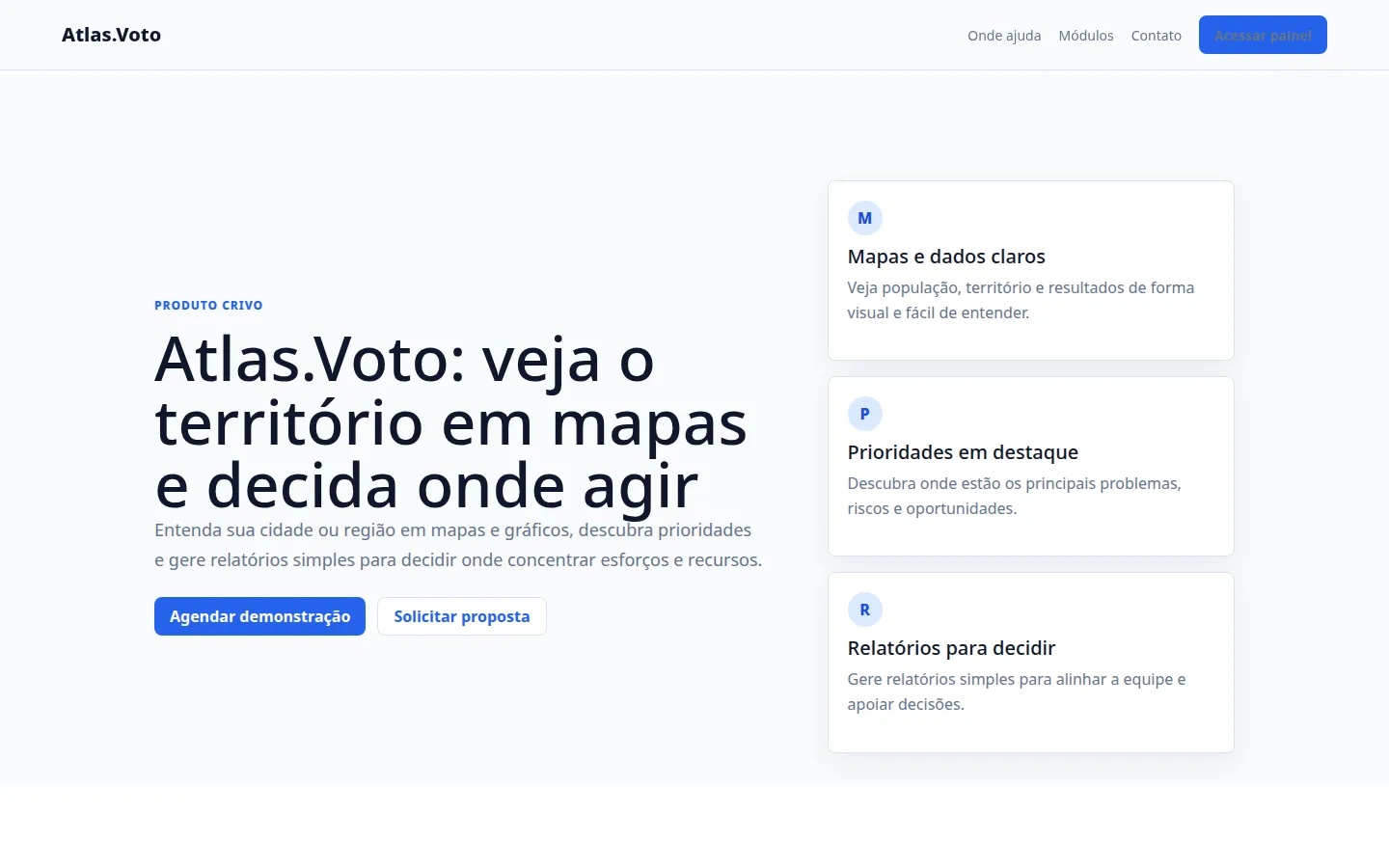 Interface do Atlas